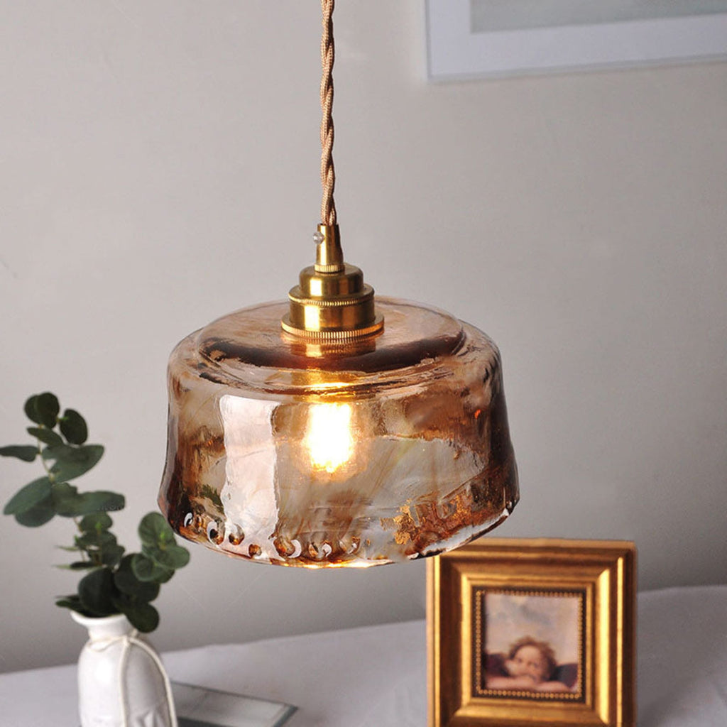 Modern Glass Pendant Light With Warm LED Glow — Ashbury Home & Living