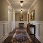 Contemporary Solid Brass Flush Mount Ceiling Light — Ashbury Home & Living