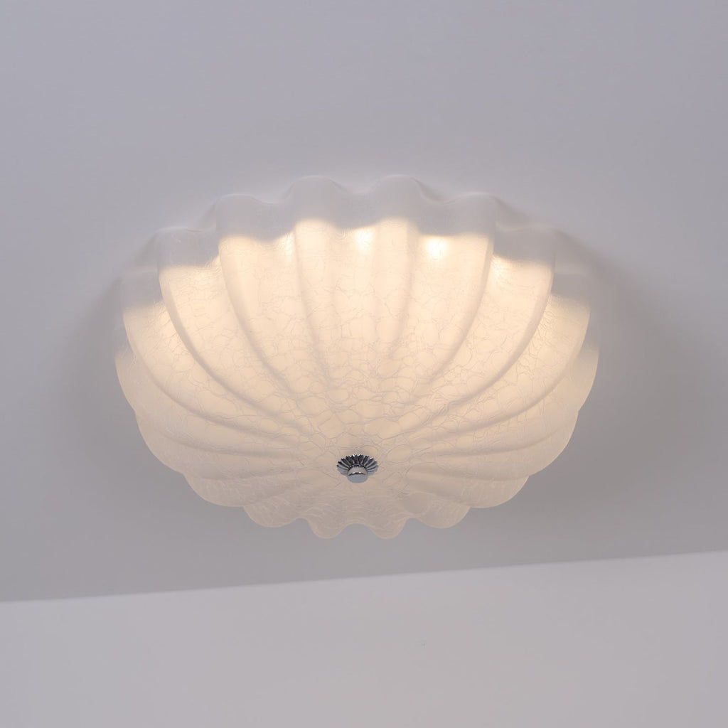 Vintage Glass Flush Mount Ceiling Light for Living Room — Ashbury Home & Living