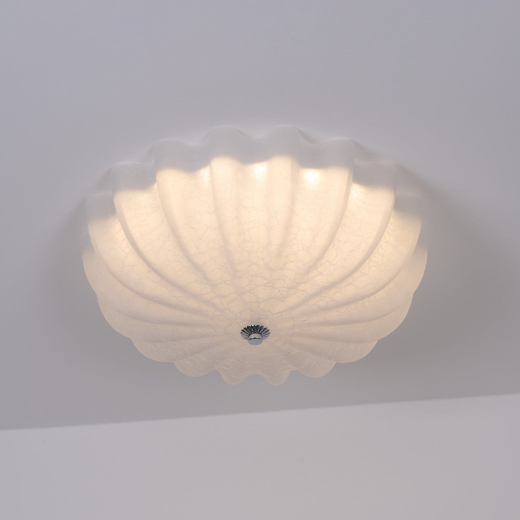 Vintage Glass Flush Mount Ceiling Light for Living Room — Ashbury Home & Living