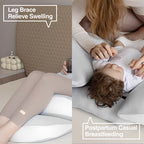 Adjustable Pregnancy Pillow Ergonomic Maternity Support Cushion with Adjustable Strap Breathable Polyester Wedge Pillow for Side and Stomach Sleepers