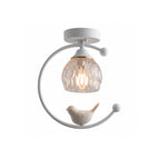 Contemporary Solid Brass Flush Mount Ceiling Light in White — Ashbury Home & Living