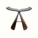 Butterfly Stool Solid Wood Bentwood Stool Mid-Century Design Armless Wooden Seat and Side Table for Living Room | Entrance and Bedroom