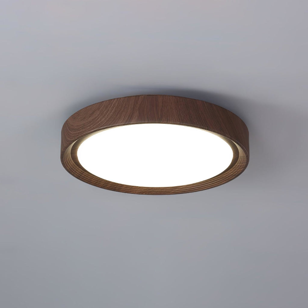 Scandinavian Wood Flush Mount Ceiling Light for Living Room — Ashbury Home & Living
