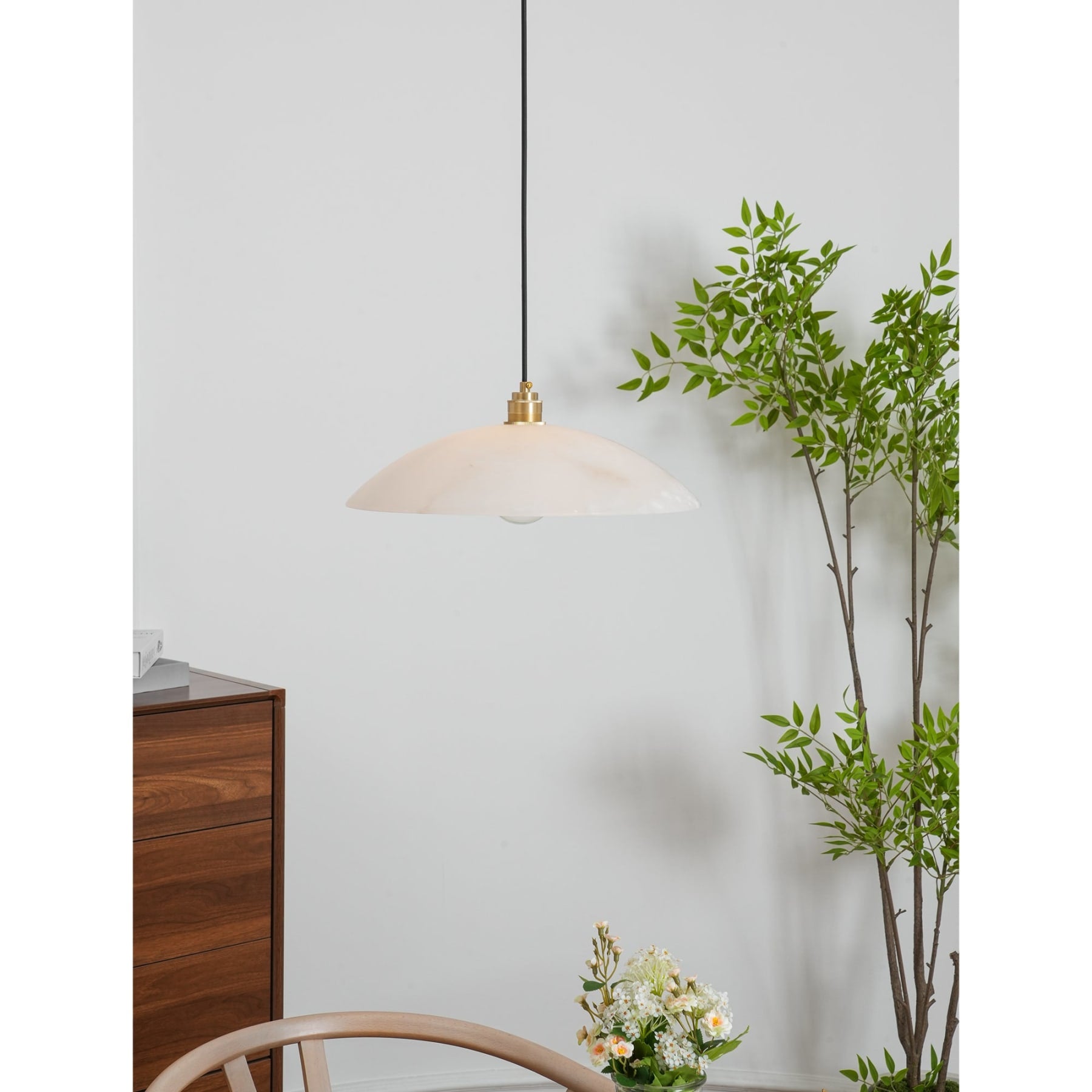 Modern Marble and Copper Pendant Light for Dining Room — Ashbury Home & Living