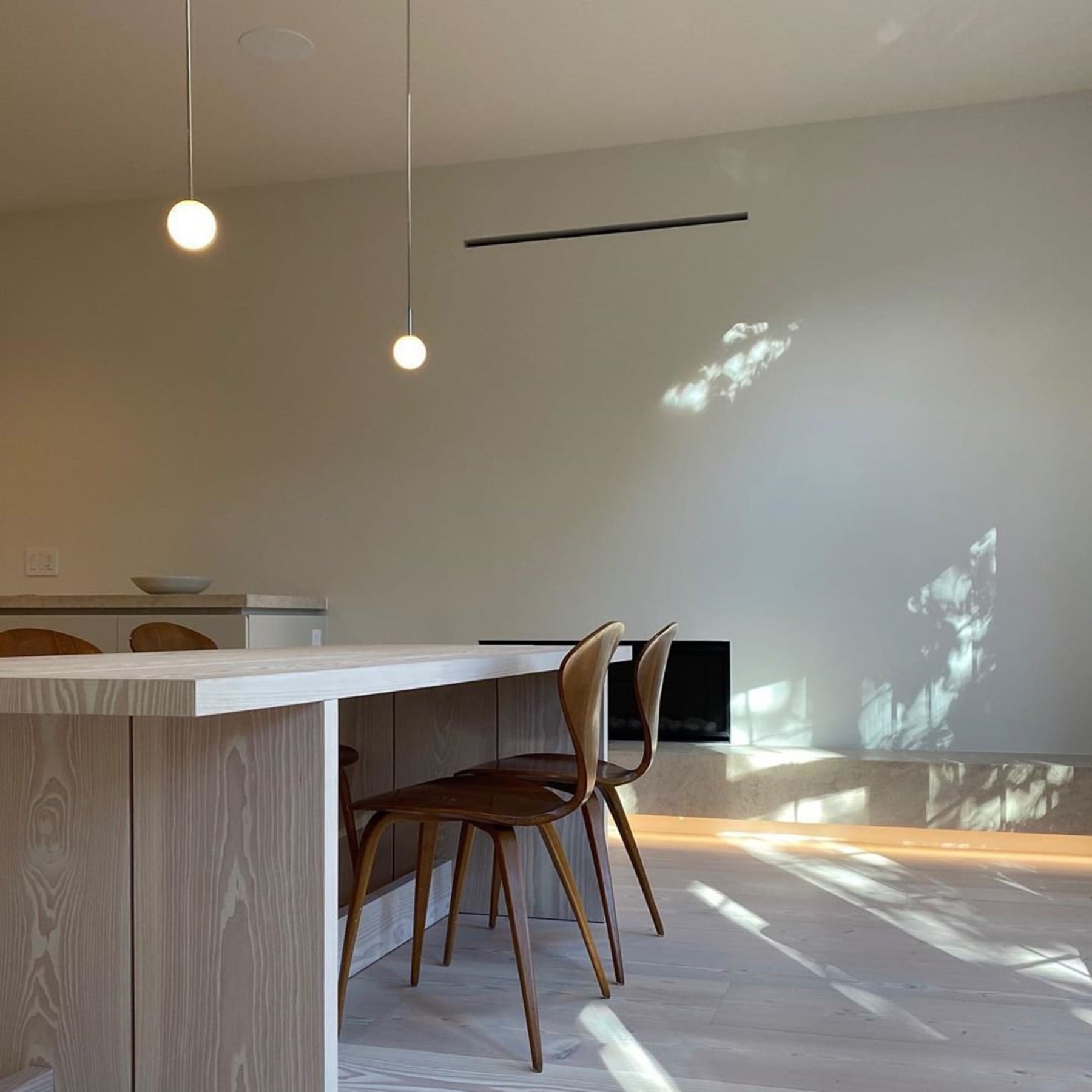Modern Glass Pendant Light With Integrated LED for Dining Room — Ashbury Home & Living