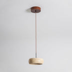 Modern Travertine Stone Pendant Light With Dimmable Remote Control — Ashbury Home & Living