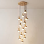 Contemporary Travertine Stone Pendant Light With Dimmable Glow — Ashbury Home & Living