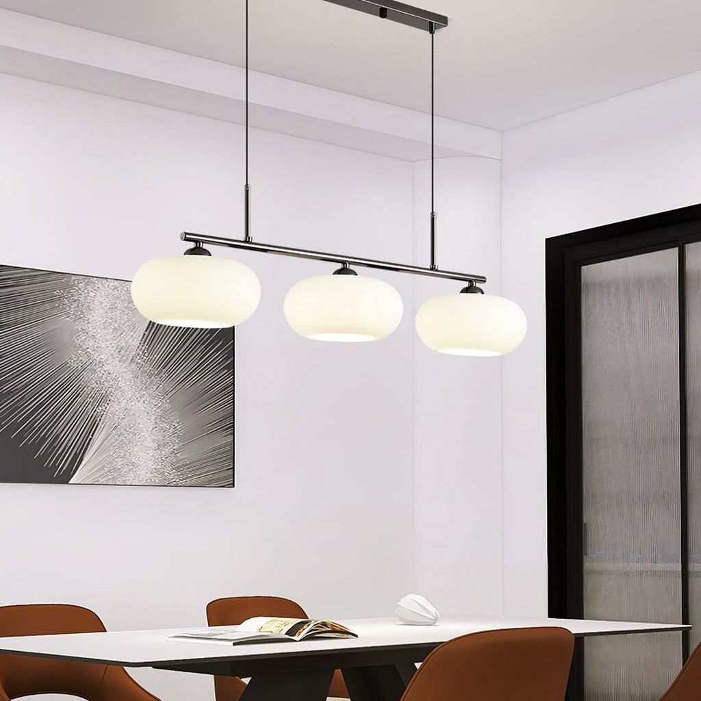 Modern Glass Pendant Light With Tri-Colour LED Glow — Ashbury Home & Living