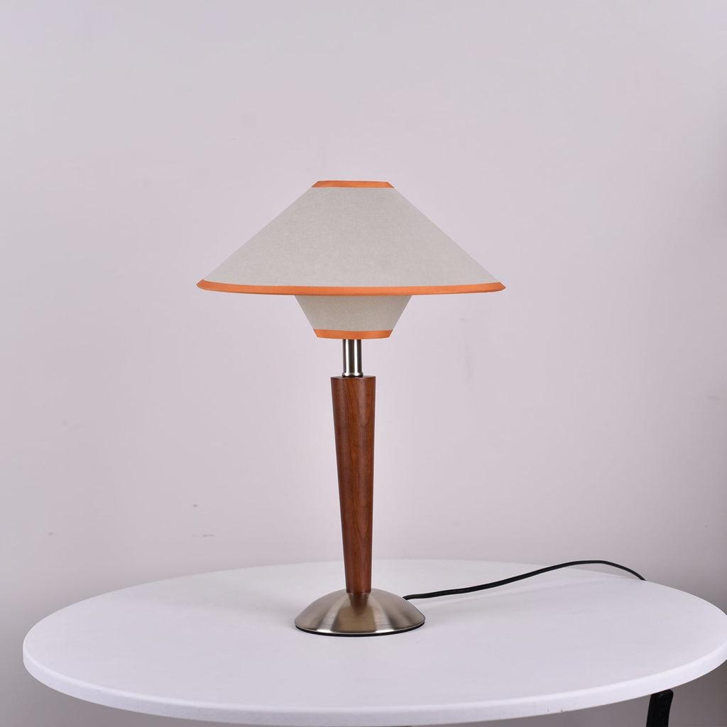 Modern Wood Table Lamp With Fabric Shade for Living Room — Ashbury Home & Living