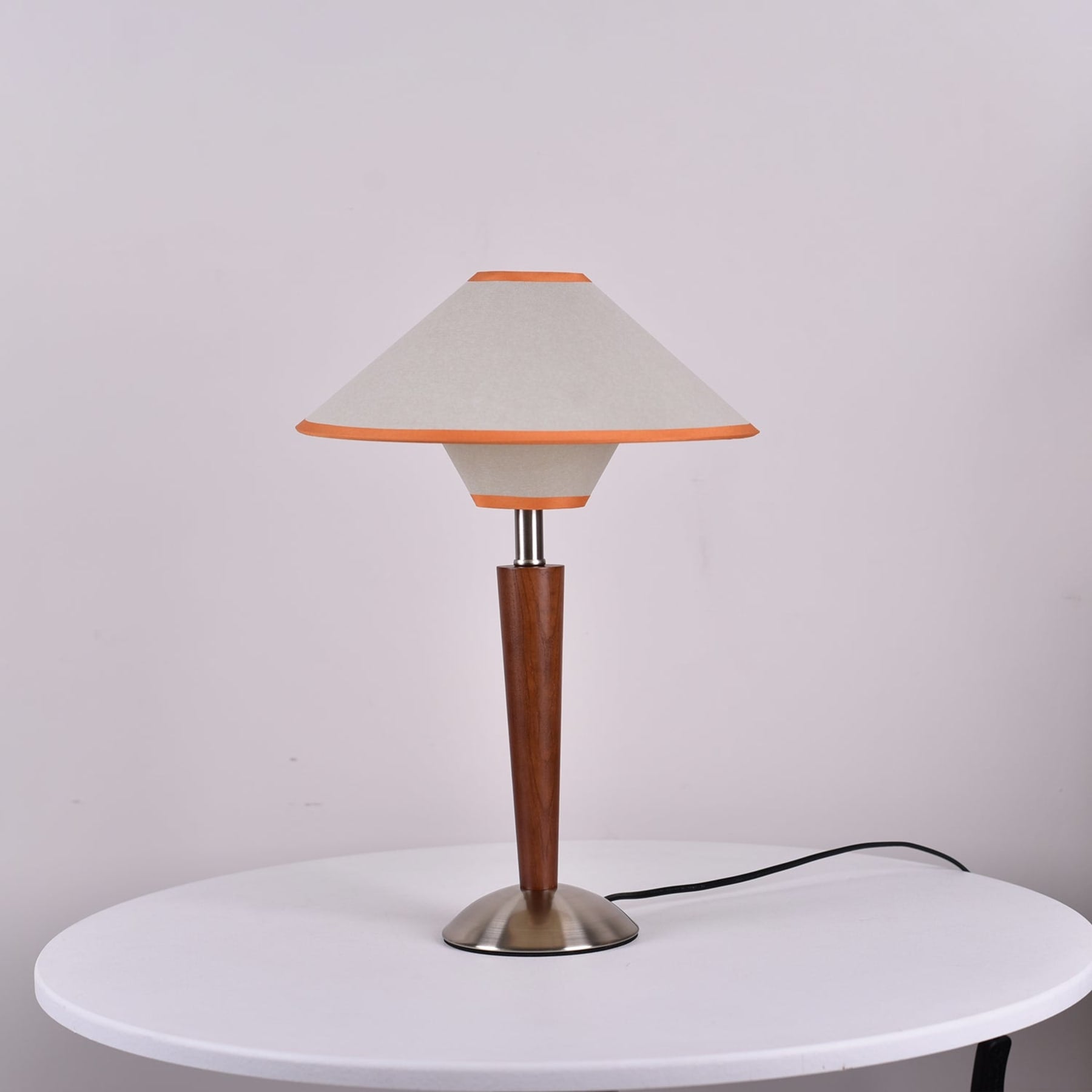 Modern Wood Table Lamp With Fabric Shade for Living Room — Ashbury Home & Living