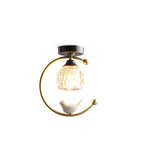 Contemporary Solid Brass Flush Mount Ceiling Light — Ashbury Home & Living