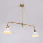 Modern Brass Pendant Light With Ceramic Shades for Dining Room — Ashbury Home & Living