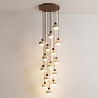 Contemporary Travertine Stone Pendant Light With Dimmable Glow — Ashbury Home & Living