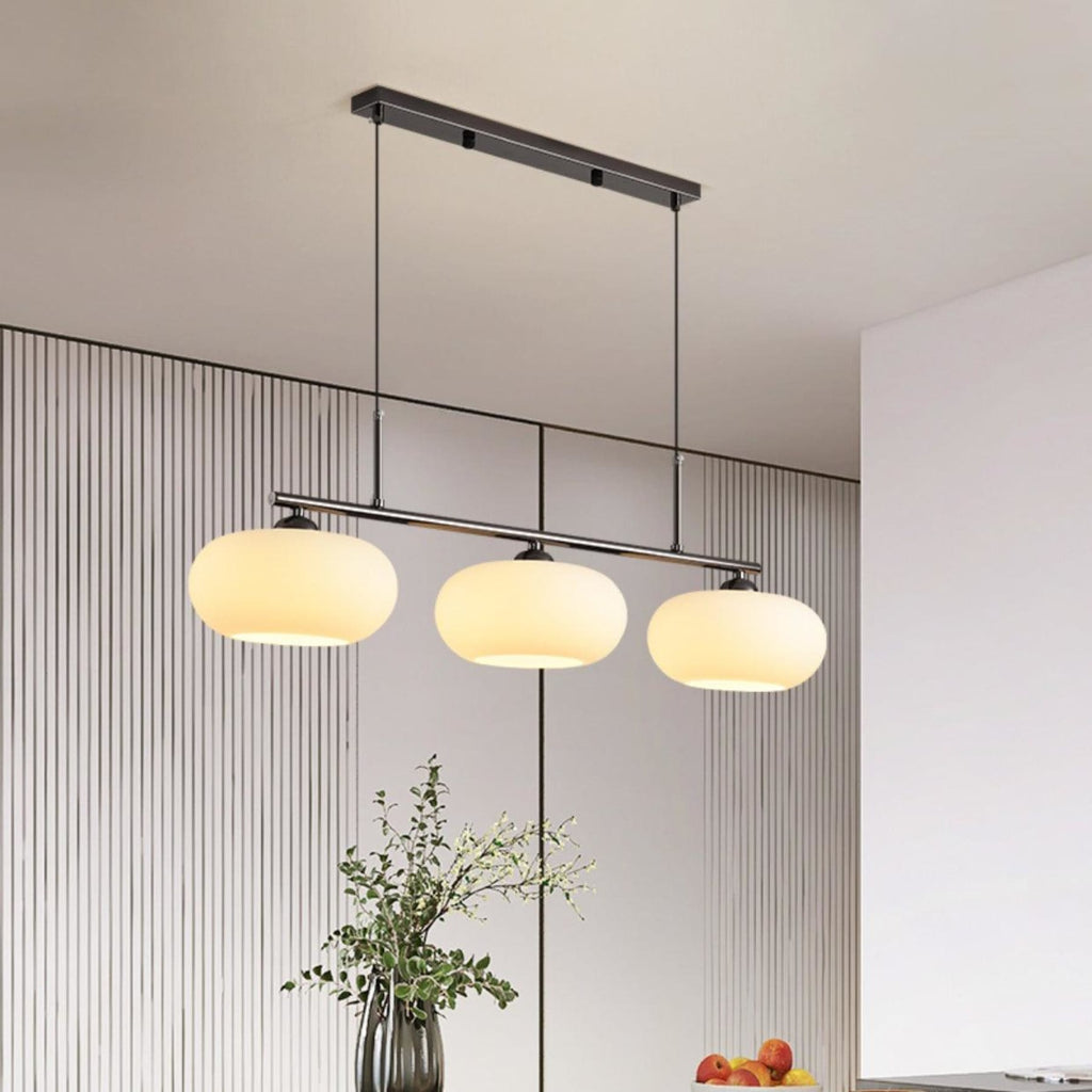 Modern Glass Pendant Light With Tri-Colour LED Glow — Ashbury Home & Living