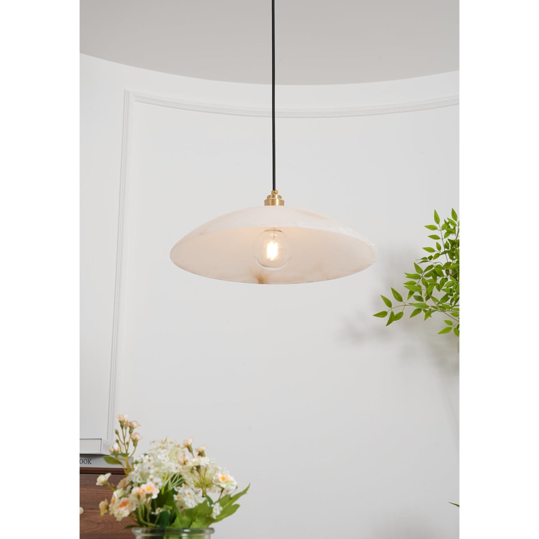 Modern Marble and Copper Pendant Light for Dining Room — Ashbury Home & Living