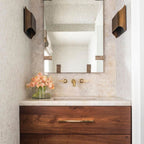 Modern Brass Wall Light With Warm LED Glow for Living Room — Ashbury Home & Living