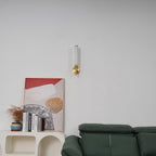 Modern Metal and Faux Alabaster Wall Light for Living Room — Ashbury Home & Living