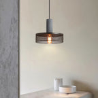 Industrial Concrete Pendant Light With Warm LED Glow — Ashbury Home & Living