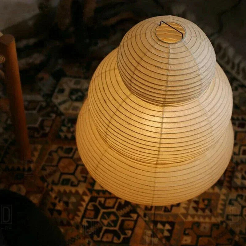 Bohemian Paper Floor Lamp With Tri-Colour Glow — Ashbury Home & Living