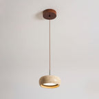 Modern Travertine Stone Pendant Light With Dimmable Remote Control in 1 head Ø20 x H7 cm (Ø7.9" x H2.8") — Ashbury Home & Living
