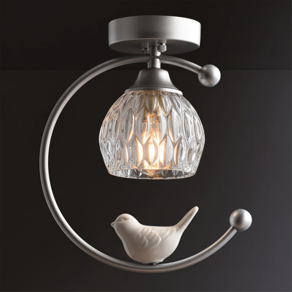 Contemporary Solid Brass Flush Mount Ceiling Light — Ashbury Home & Living