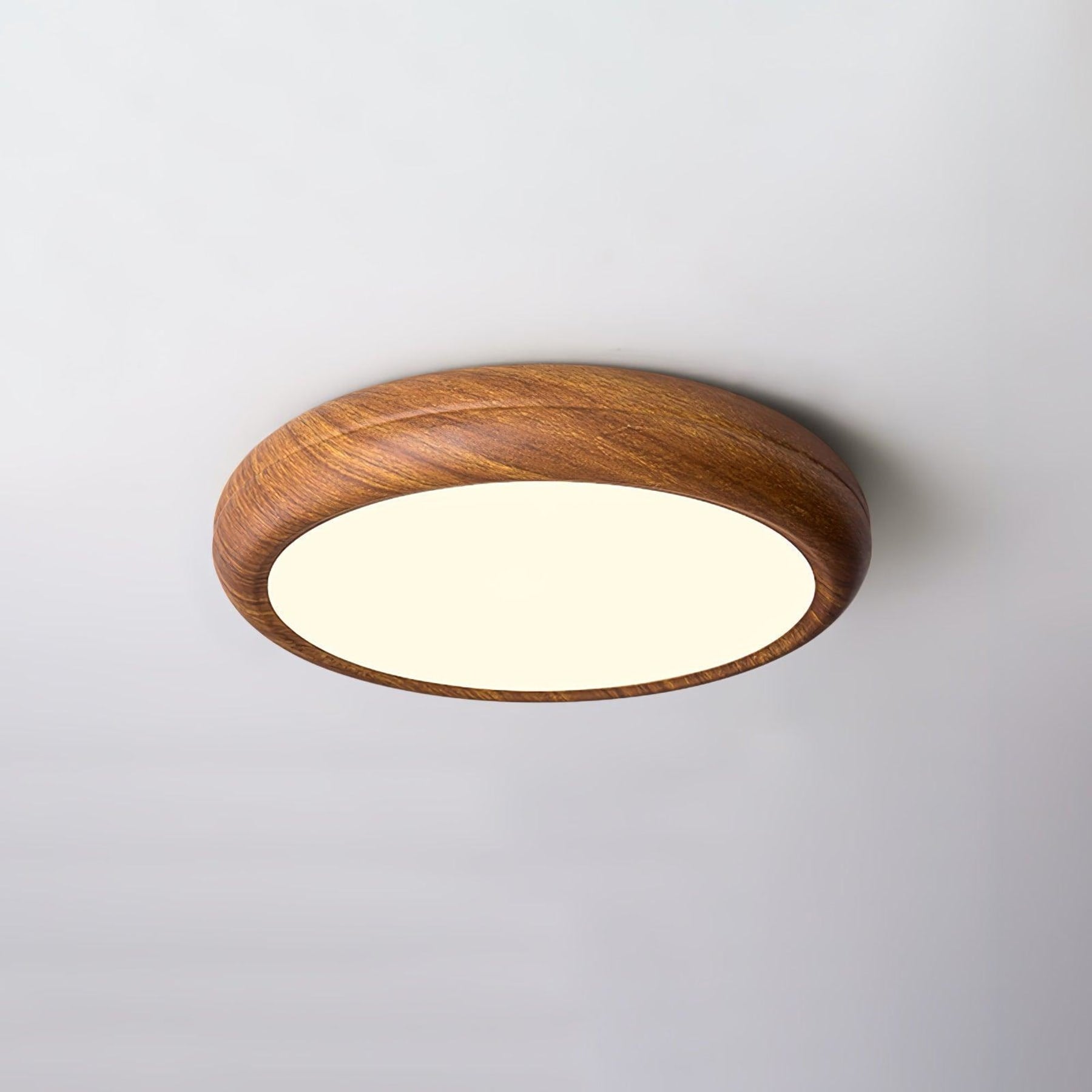 Scandinavian Wood Flush Mount Ceiling Light for Living Room — Ashbury Home & Living