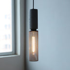 Industrial Concrete Pendant Light With Warm LED Glow — Ashbury Home & Living