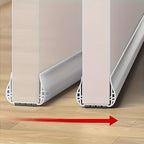Under Door Draught Excluder Double Sided Door Seal Strip with Brush Adjustable Draft Stopper for Interior and Exterior Doors | Noise and Dust