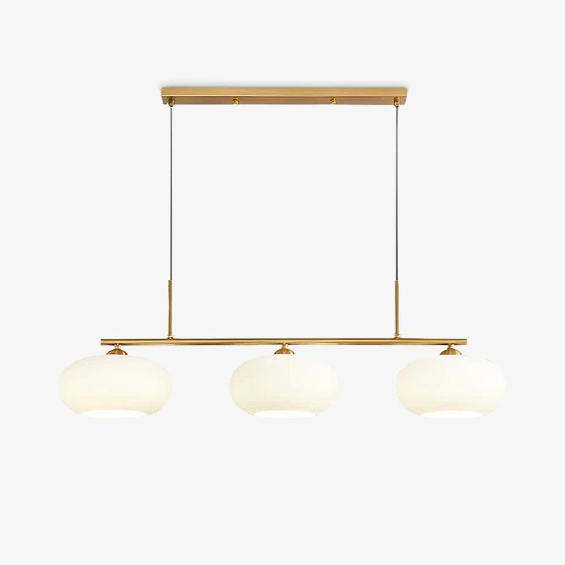 Modern Glass Pendant Light With Tri-Colour LED Glow — Ashbury Home & Living