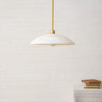 Modern Marble and Copper Pendant Light for Dining Room — Ashbury Home & Living