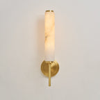 Modern Metal and Faux Alabaster Wall Light for Living Room — Ashbury Home & Living