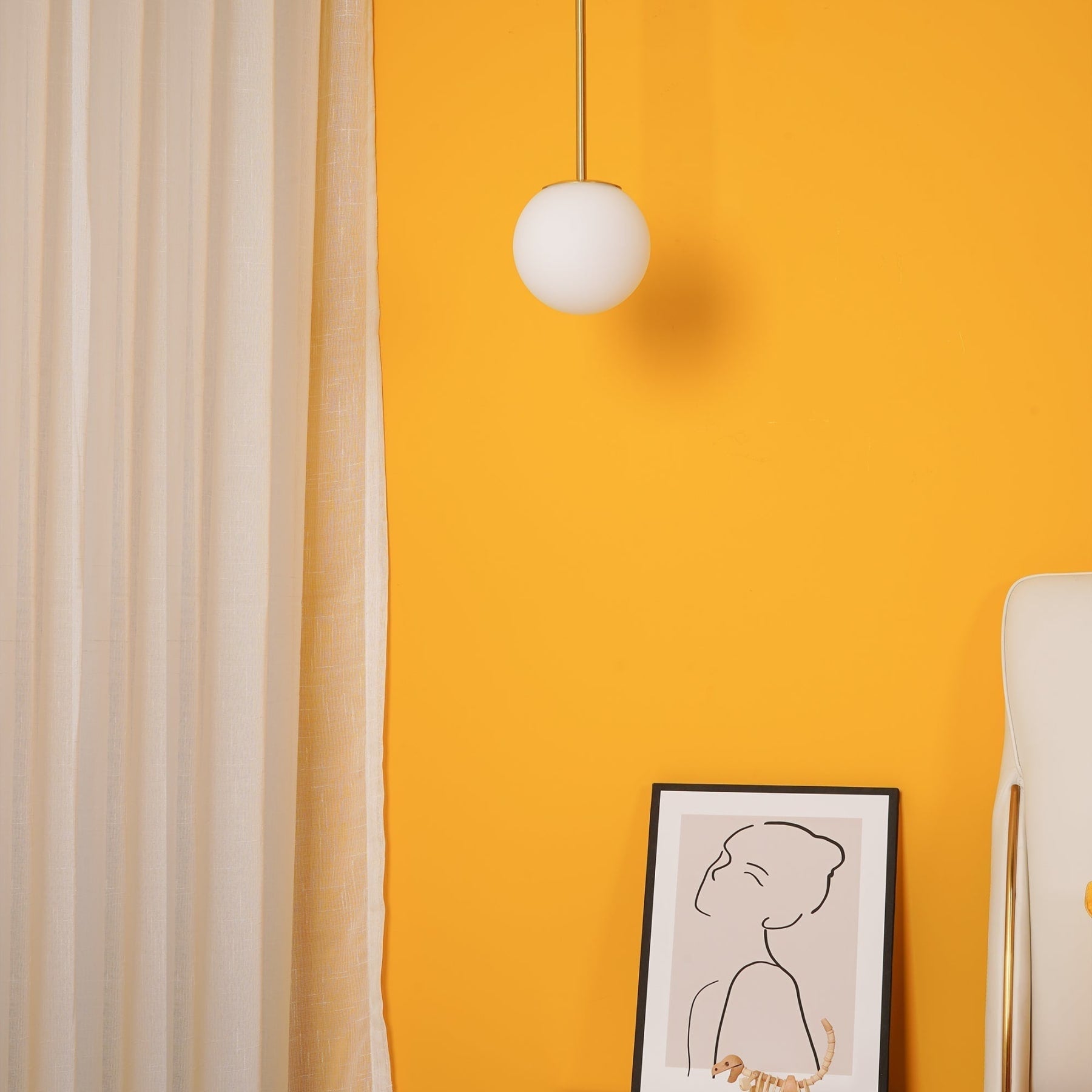 Modern Glass Pendant Light With Integrated LED for Dining Room — Ashbury Home & Living