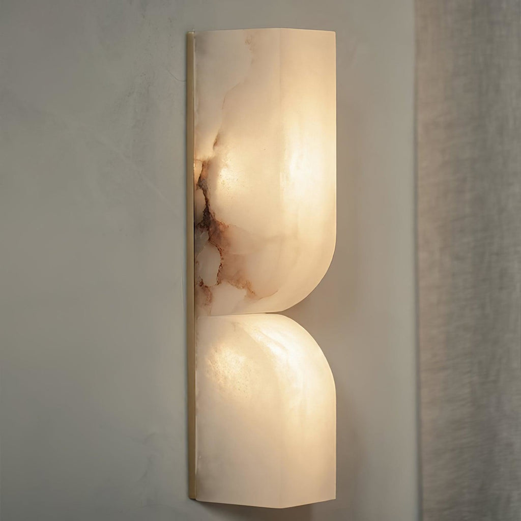 Modern Marble Wall Light With Warm LED Glow for Living Room — Ashbury Home & Living