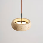 Modern Travertine Stone Pendant Light With Dimmable Remote Control — Ashbury Home & Living