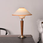 Modern Wood Table Lamp With Fabric Shade for Living Room — Ashbury Home & Living