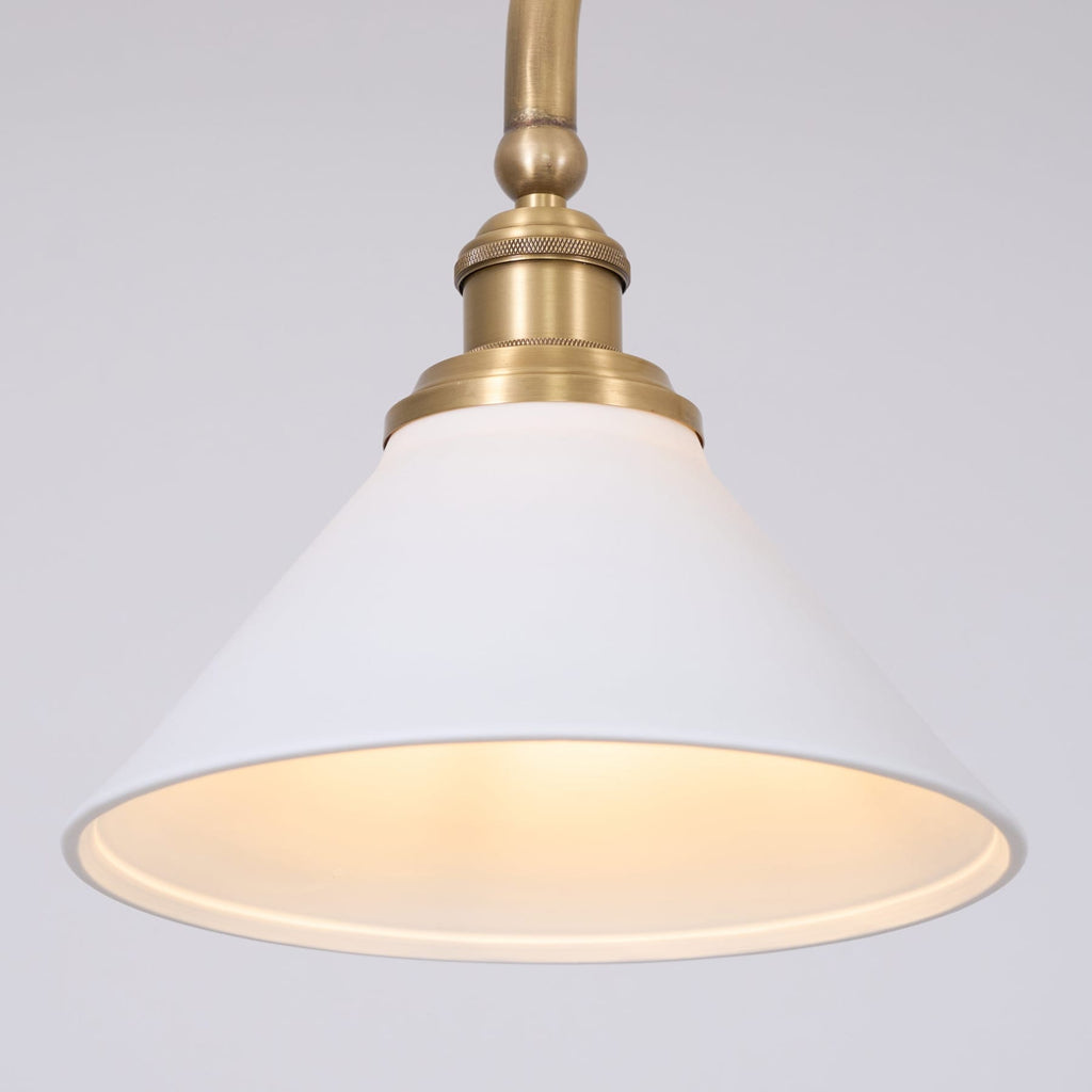 Modern Brass Pendant Light With Ceramic Shades for Dining Room — Ashbury Home & Living
