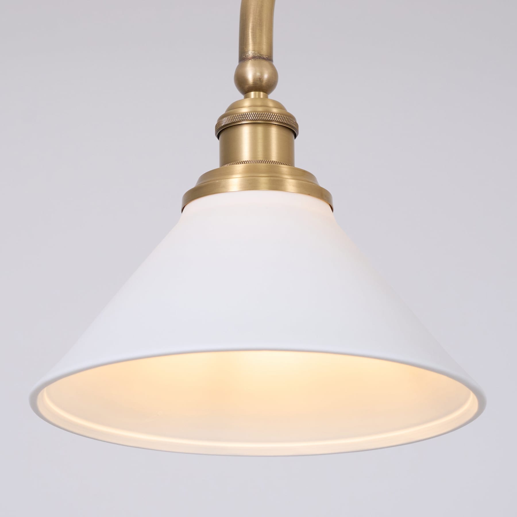 Modern Brass Pendant Light With Ceramic Shades for Dining Room — Ashbury Home & Living