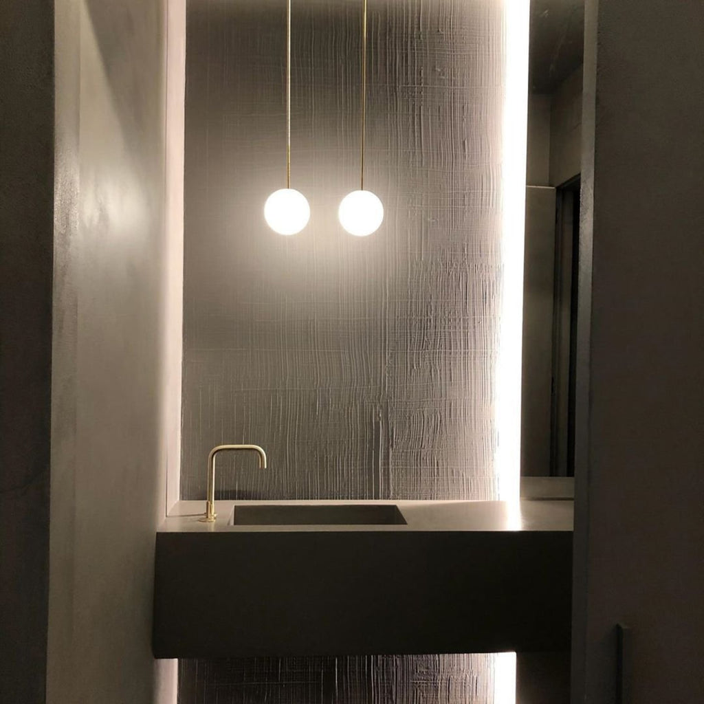 Modern Glass Pendant Light With Integrated LED for Dining Room — Ashbury Home & Living