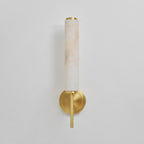 Modern Metal and Faux Alabaster Wall Light for Living Room — Ashbury Home & Living