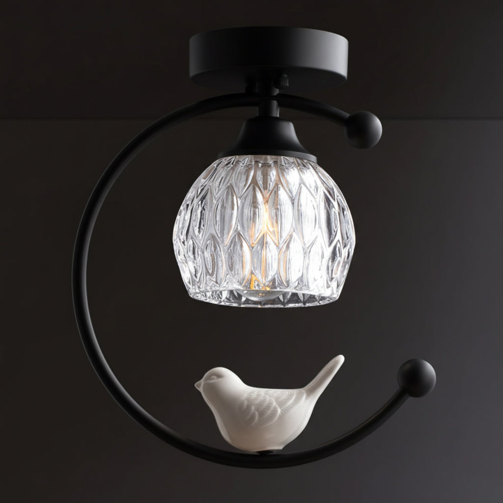 Contemporary Solid Brass Flush Mount Ceiling Light — Ashbury Home & Living