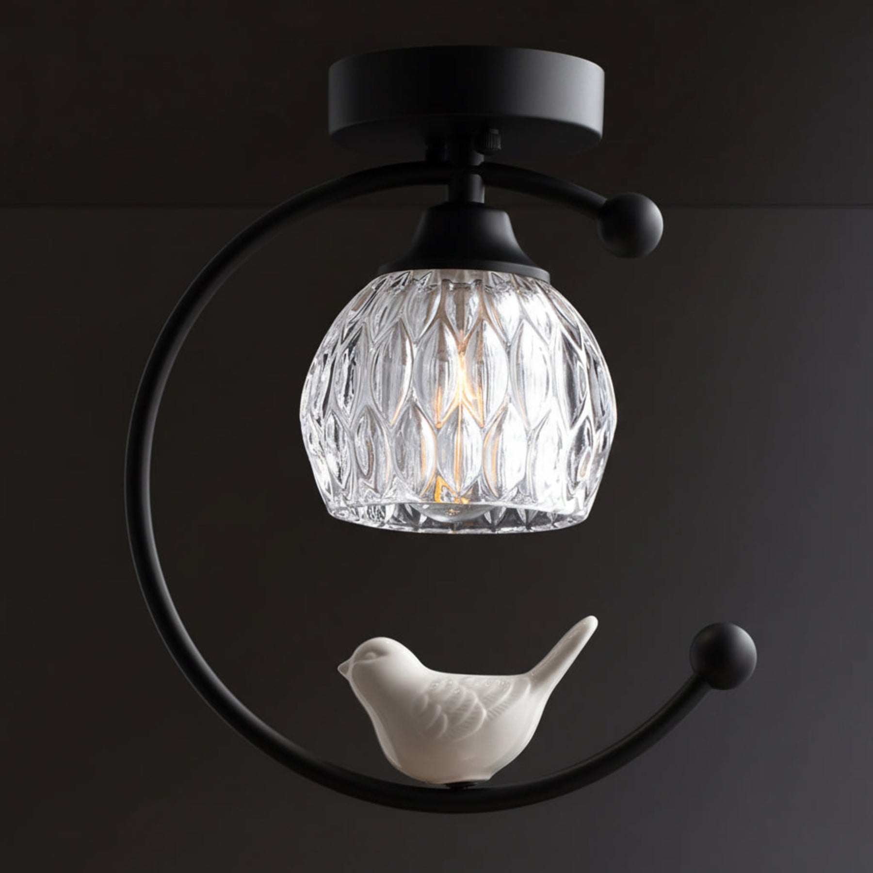 Contemporary Solid Brass Flush Mount Ceiling Light — Ashbury Home & Living