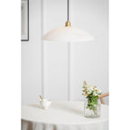 Modern Marble and Copper Pendant Light for Dining Room — Ashbury Home & Living