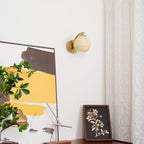 Contemporary Wrought Iron and Glass Wall Light With Warm LED Glow — Ashbury Home & Living