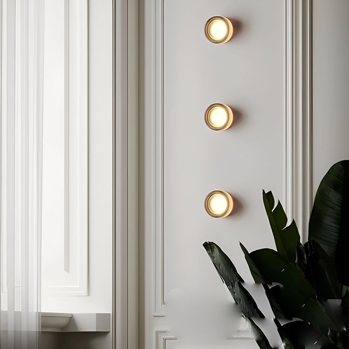 Modern Glass Wall Light With Adjustable LED Glow — Ashbury Home & Living