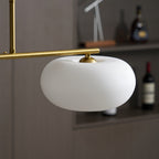 Modern Glass Pendant Light With Tri-Colour LED Glow — Ashbury Home & Living