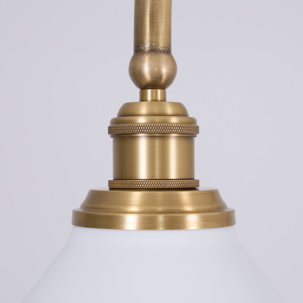Modern Brass Pendant Light With Ceramic Shades for Dining Room — Ashbury Home & Living