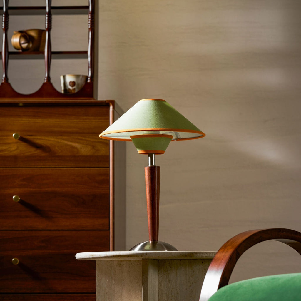 Modern Wood Table Lamp With Fabric Shade for Living Room — Ashbury Home & Living