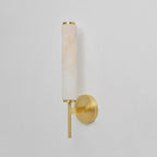 Modern Metal and Faux Alabaster Wall Light for Living Room — Ashbury Home & Living