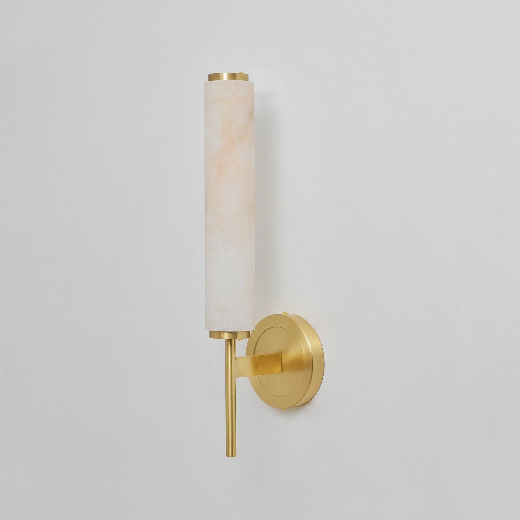 Modern Metal and Faux Alabaster Wall Light for Living Room — Ashbury Home & Living